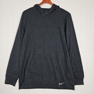 Nike Yoga Hoodie Pullover Top Shirt Dri-FIT Men's‎ Size Med DQ4886-045 Off Noir